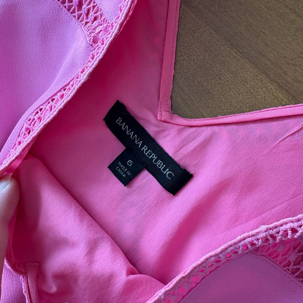 Banana Republic Vibrant Pink Summer Dress